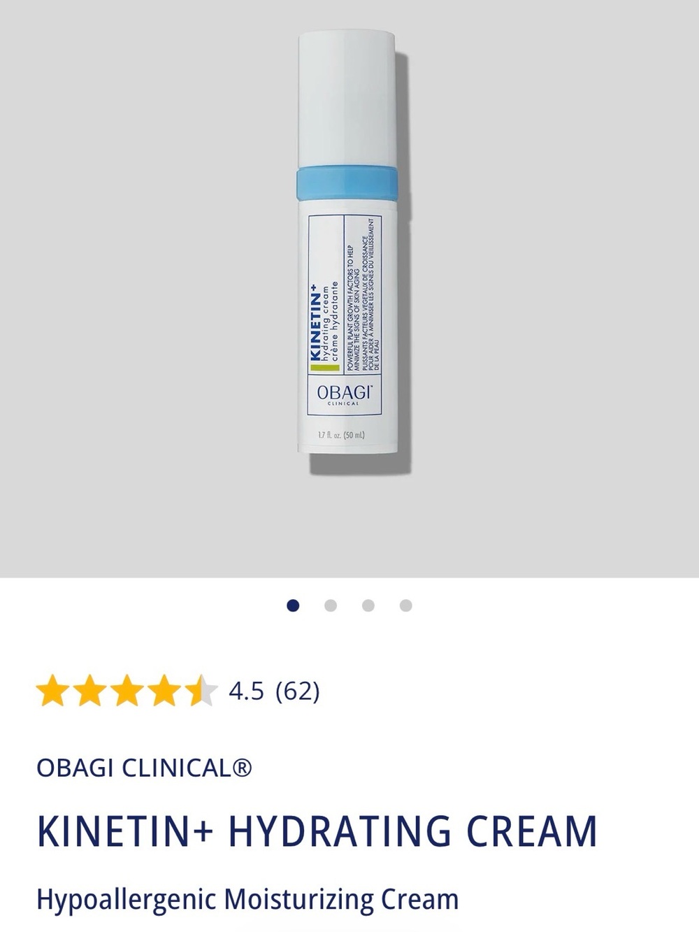Obagi Kinetin+ Hydrating Cream